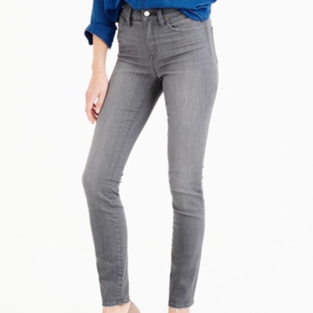 J Crew high rise grey skinny jeans size 27